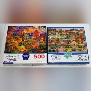 500 and 300 Piece Puzzle (Set Of 2)